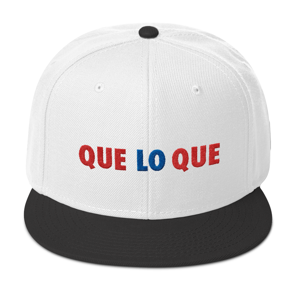 Que Lo Que Snapback Hat  - 2020 - DominicanGirlfriend.com - Frases Dominicanas - República Dominicana Lifestyle Graphic T-Shirts Streetwear & Accessories - New York - Bronx - Washington Heights - Miami - Florida - Boca Chica - USA - Dominican Clothing