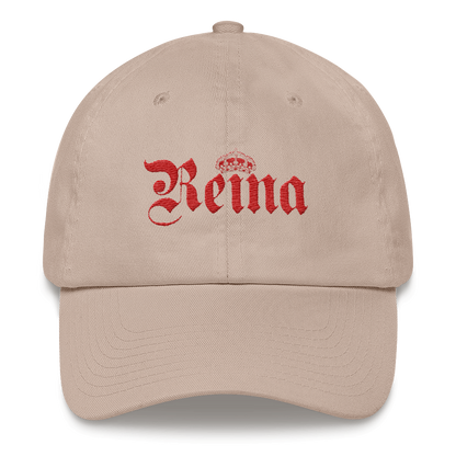 Reina Dad Hat  - 2020 - DominicanGirlfriend.com - Frases Dominicanas - República Dominicana Lifestyle Graphic T-Shirts Streetwear & Accessories - New York - Bronx - Washington Heights - Miami - Florida - Boca Chica - USA - Dominican Clothing