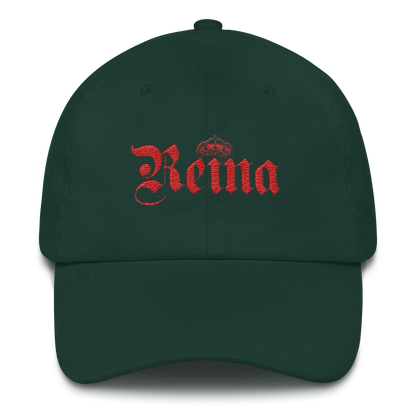 Reina Dad Hat  - 2020 - DominicanGirlfriend.com - Frases Dominicanas - República Dominicana Lifestyle Graphic T-Shirts Streetwear & Accessories - New York - Bronx - Washington Heights - Miami - Florida - Boca Chica - USA - Dominican Clothing