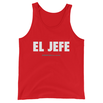 El Jefe Tank Top  - 2020 - DominicanGirlfriend.com - Frases Dominicanas - República Dominicana Lifestyle Graphic T-Shirts Streetwear & Accessories - New York - Bronx - Washington Heights - Miami - Florida - Boca Chica - USA - Dominican Clothing
