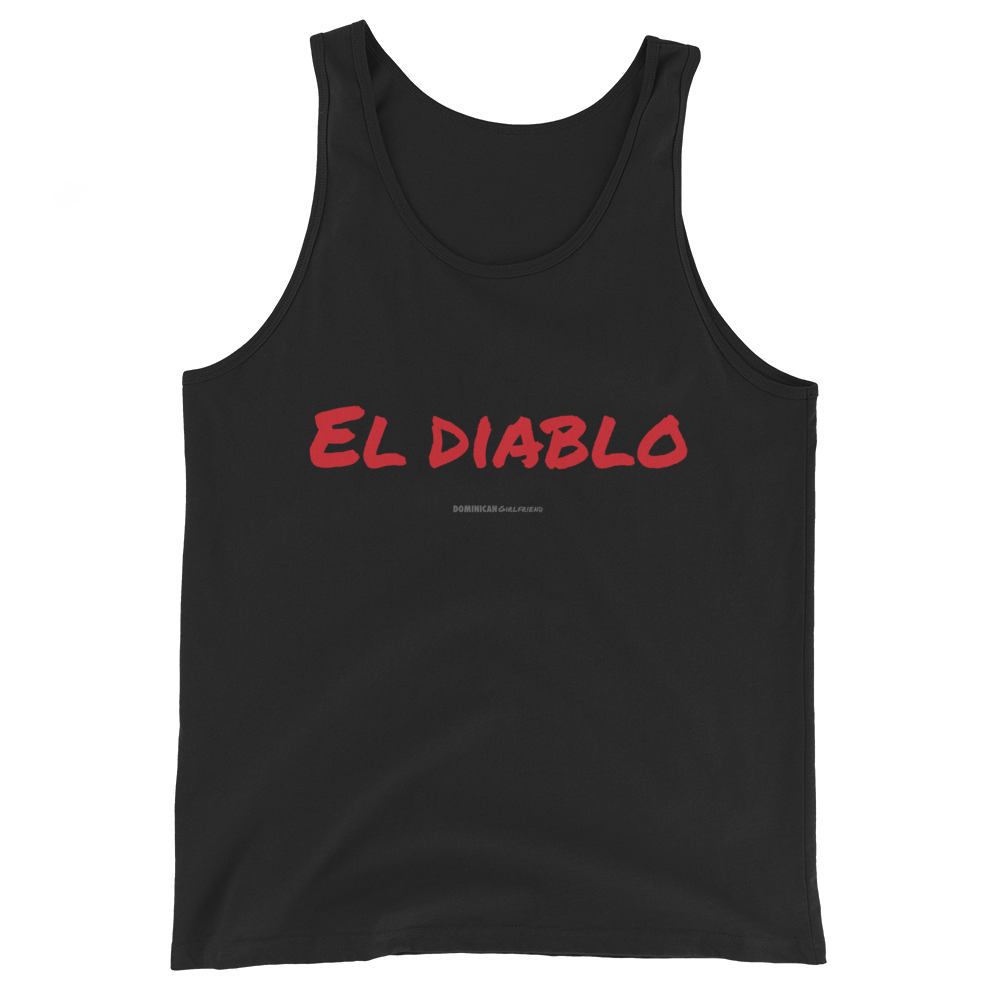 El Diablo Unisex Tank Top  - 2020 - DominicanGirlfriend.com - Frases Dominicanas - República Dominicana Lifestyle Graphic T-Shirts Streetwear & Accessories - New York - Bronx - Washington Heights - Miami - Florida - Boca Chica - USA - Dominican Clothing