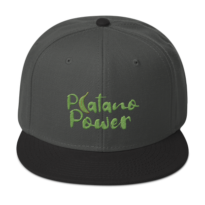 Platano Power Snapback Hat  - 2020 - DominicanGirlfriend.com - Frases Dominicanas - República Dominicana Lifestyle Graphic T-Shirts Streetwear & Accessories - New York - Bronx - Washington Heights - Miami - Florida - Boca Chica - USA - Dominican Clothing