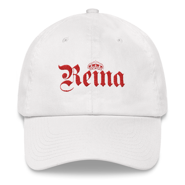 Reina Dad Hat  - 2020 - DominicanGirlfriend.com - Frases Dominicanas - República Dominicana Lifestyle Graphic T-Shirts Streetwear & Accessories - New York - Bronx - Washington Heights - Miami - Florida - Boca Chica - USA - Dominican Clothing