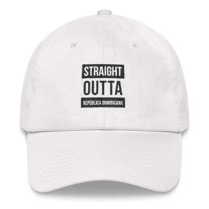 Straight Outta República Dominicana Dad hat  - 2020 - DominicanGirlfriend.com - Frases Dominicanas - República Dominicana Lifestyle Graphic T-Shirts Streetwear & Accessories - New York - Bronx - Washington Heights - Miami - Florida - Boca Chica - USA - Dominican Clothing