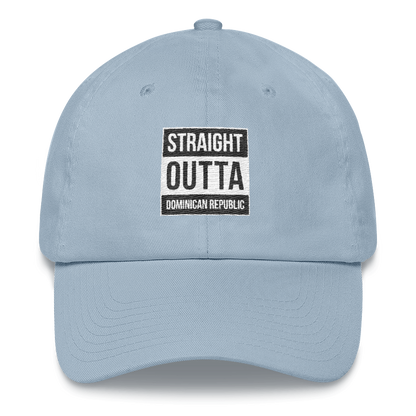 Straight Outta Dominican Republic Dad hat  - 2020 - DominicanGirlfriend.com - Frases Dominicanas - República Dominicana Lifestyle Graphic T-Shirts Streetwear & Accessories - New York - Bronx - Washington Heights - Miami - Florida - Boca Chica - USA - Dominican Clothing