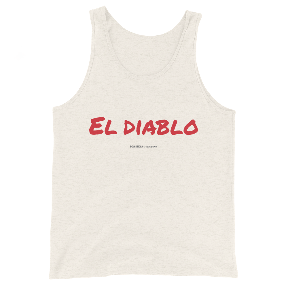 El Diablo Unisex Tank Top  - 2020 - DominicanGirlfriend.com - Frases Dominicanas - República Dominicana Lifestyle Graphic T-Shirts Streetwear & Accessories - New York - Bronx - Washington Heights - Miami - Florida - Boca Chica - USA - Dominican Clothing