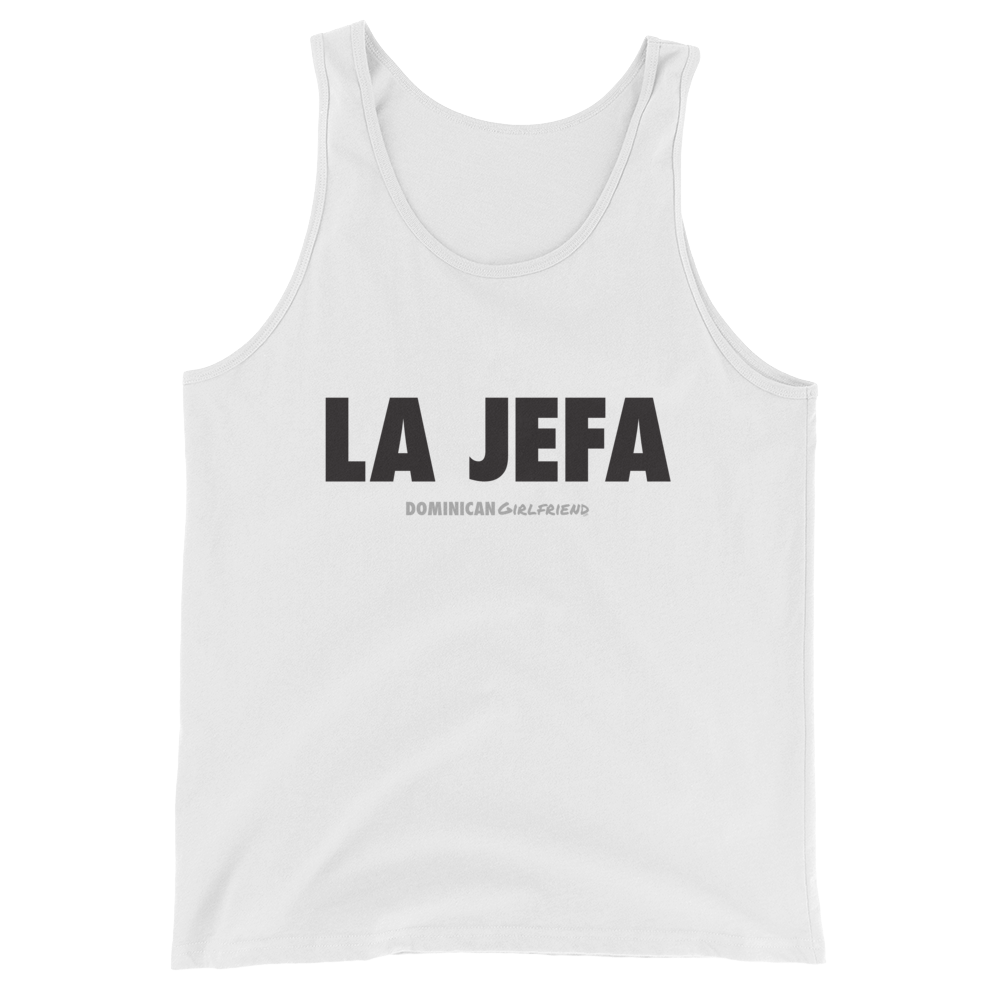 La Jefa Tank Top  - 2020 - DominicanGirlfriend.com - Frases Dominicanas - República Dominicana Lifestyle Graphic T-Shirts Streetwear & Accessories - New York - Bronx - Washington Heights - Miami - Florida - Boca Chica - USA - Dominican Clothing