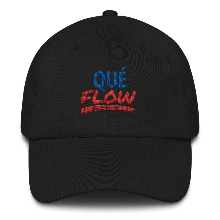 Que Flow Dad Hat  - 2020 - DominicanGirlfriend.com - Frases Dominicanas - República Dominicana Lifestyle Graphic T-Shirts Streetwear & Accessories - New York - Bronx - Washington Heights - Miami - Florida - Boca Chica - USA - Dominican Clothing