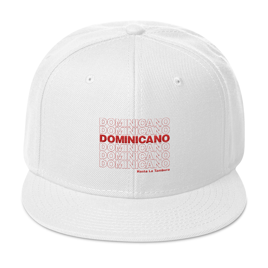 Dominicano Hasta La Tambora Snapback  - 2020 - DominicanGirlfriend.com - Frases Dominicanas - República Dominicana Lifestyle Graphic T-Shirts Streetwear & Accessories - New York - Bronx - Washington Heights - Miami - Florida - Boca Chica - USA - Dominican Clothing