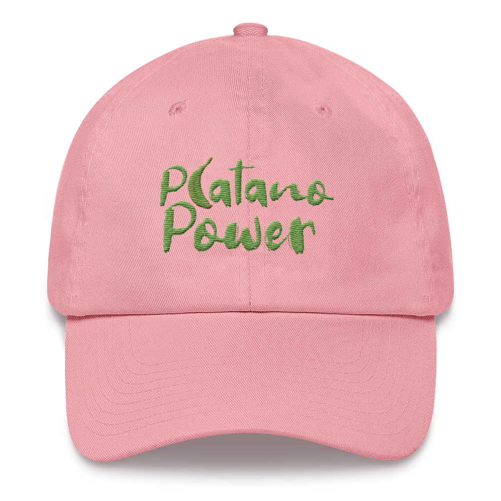 Platano Power Dad Hat  - 2020 - DominicanGirlfriend.com - Frases Dominicanas - República Dominicana Lifestyle Graphic T-Shirts Streetwear & Accessories - New York - Bronx - Washington Heights - Miami - Florida - Boca Chica - USA - Dominican Clothing