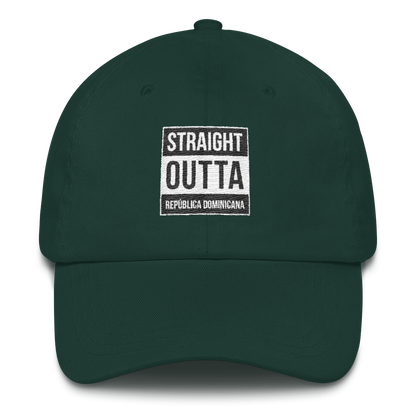 Straight Outta República Dominicana Dad hat  - 2020 - DominicanGirlfriend.com - Frases Dominicanas - República Dominicana Lifestyle Graphic T-Shirts Streetwear & Accessories - New York - Bronx - Washington Heights - Miami - Florida - Boca Chica - USA - Dominican Clothing