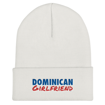 Dominican Girlfriend Cuffed Beanie  - 2020 - DominicanGirlfriend.com - Frases Dominicanas - República Dominicana Lifestyle Graphic T-Shirts Streetwear & Accessories - New York - Bronx - Washington Heights - Miami - Florida - Boca Chica - USA - Dominican Clothing
