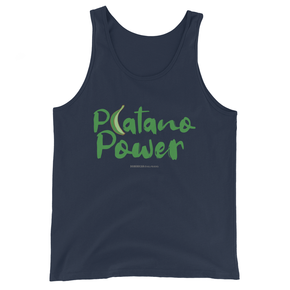 Platano Power Tank Top  - 2020 - DominicanGirlfriend.com - Frases Dominicanas - República Dominicana Lifestyle Graphic T-Shirts Streetwear & Accessories - New York - Bronx - Washington Heights - Miami - Florida - Boca Chica - USA - Dominican Clothing