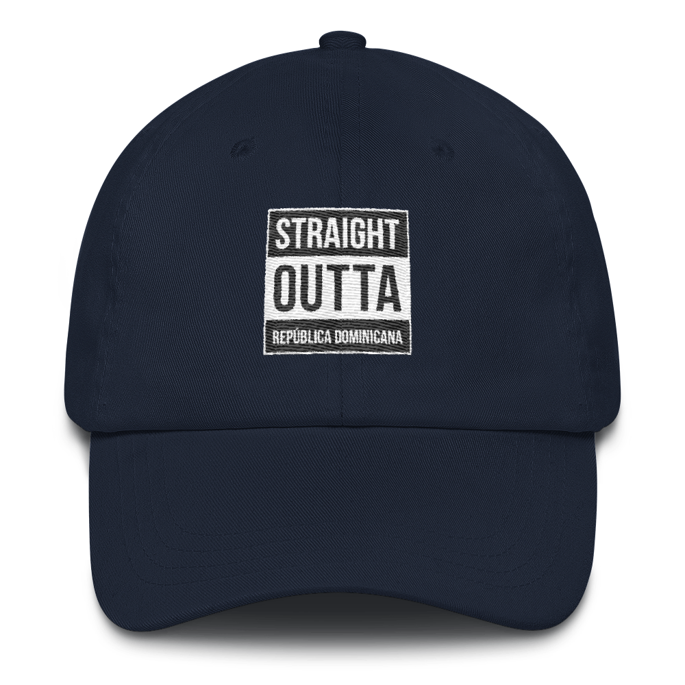 Straight Outta República Dominicana Dad hat  - 2020 - DominicanGirlfriend.com - Frases Dominicanas - República Dominicana Lifestyle Graphic T-Shirts Streetwear & Accessories - New York - Bronx - Washington Heights - Miami - Florida - Boca Chica - USA - Dominican Clothing