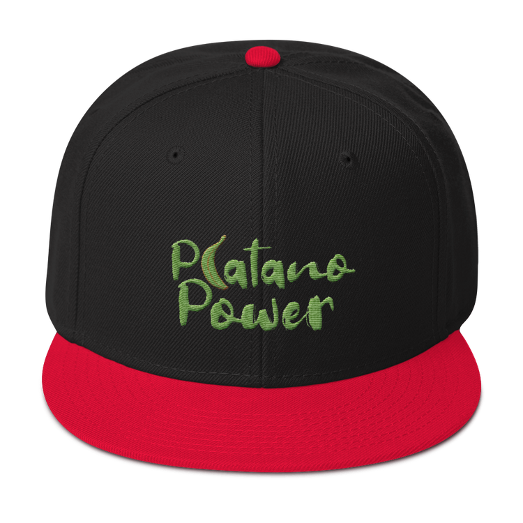 Platano Power Snapback Hat  - 2020 - DominicanGirlfriend.com - Frases Dominicanas - República Dominicana Lifestyle Graphic T-Shirts Streetwear & Accessories - New York - Bronx - Washington Heights - Miami - Florida - Boca Chica - USA - Dominican Clothing