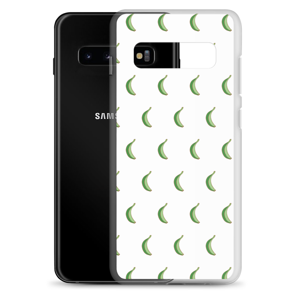 Platano All-Over Samsung Case (White)  - 2020 - DominicanGirlfriend.com - Frases Dominicanas - República Dominicana Lifestyle Graphic T-Shirts Streetwear & Accessories - New York - Bronx - Washington Heights - Miami - Florida - Boca Chica - USA - Dominican Clothing