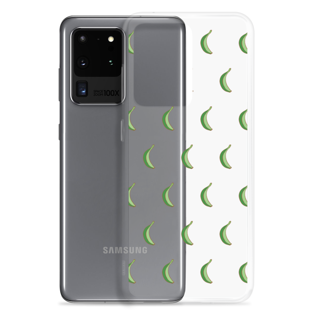 Platano All-Over Samsung Case (Transparent)  - 2020 - DominicanGirlfriend.com - Frases Dominicanas - República Dominicana Lifestyle Graphic T-Shirts Streetwear & Accessories - New York - Bronx - Washington Heights - Miami - Florida - Boca Chica - USA - Dominican Clothing