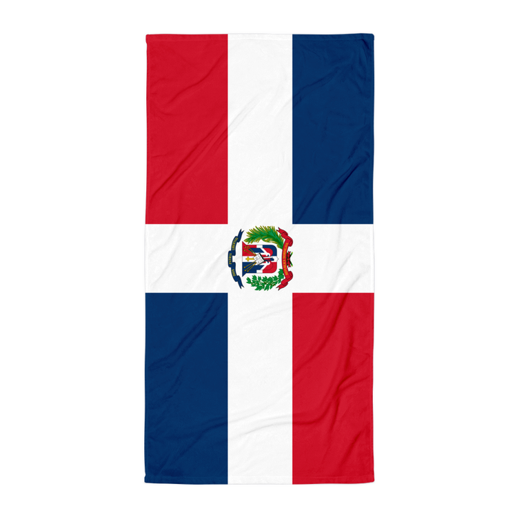 Dominican Republic Flag Towel  - 2020 - DominicanGirlfriend.com - Frases Dominicanas - República Dominicana Lifestyle Graphic T-Shirts Streetwear & Accessories - New York - Bronx - Washington Heights - Miami - Florida - Boca Chica - USA - Dominican Clothing