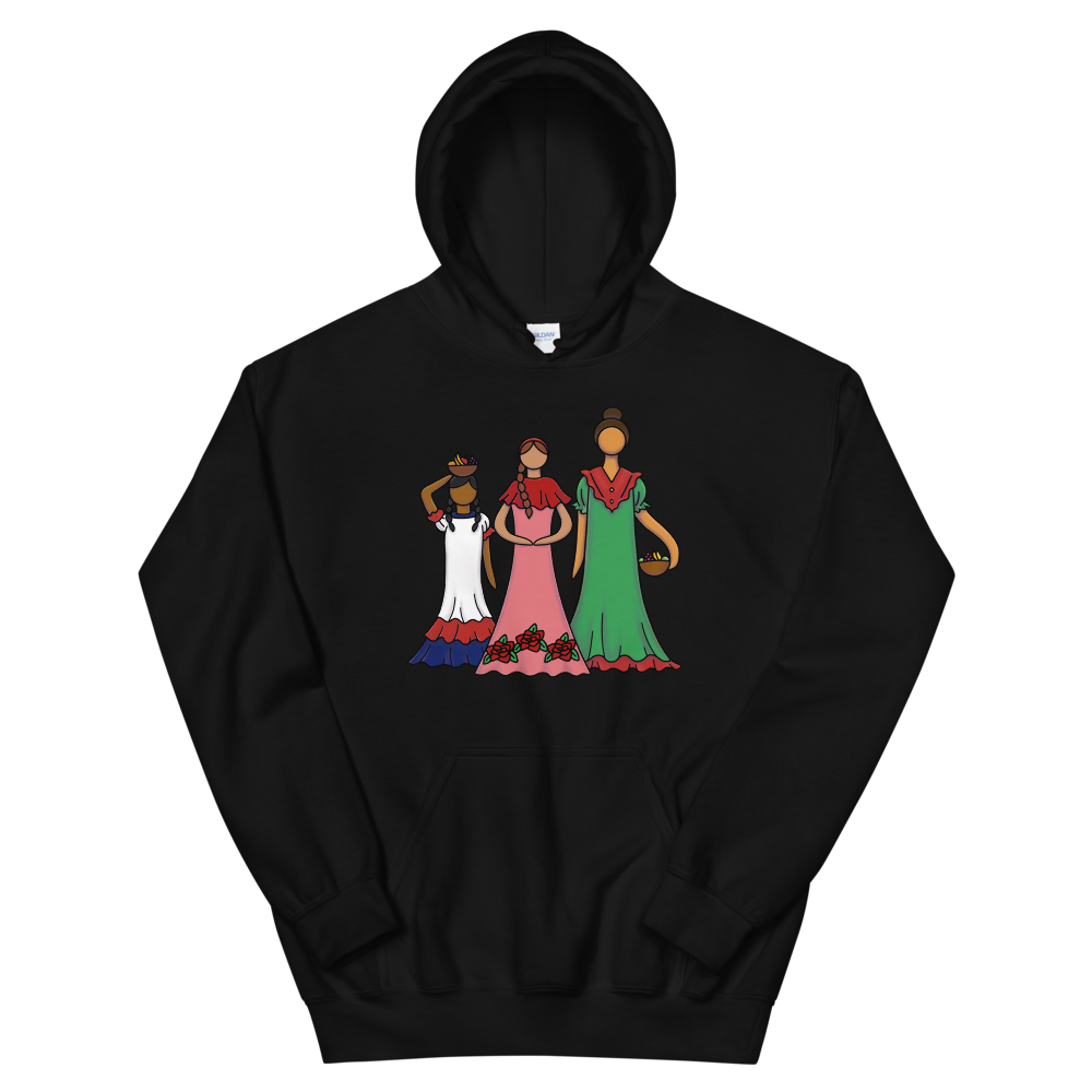 Dominican Faceless Dolls Unisex Hoodie  - 2020 - DominicanGirlfriend.com - Frases Dominicanas - República Dominicana Lifestyle Graphic T-Shirts Streetwear & Accessories - New York - Bronx - Washington Heights - Miami - Florida - Boca Chica - USA - Dominican Clothing