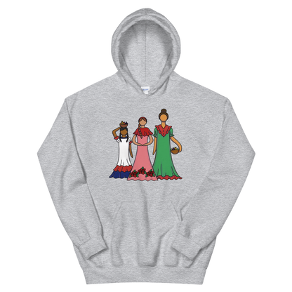Dominican Faceless Dolls Unisex Hoodie  - 2020 - DominicanGirlfriend.com - Frases Dominicanas - República Dominicana Lifestyle Graphic T-Shirts Streetwear & Accessories - New York - Bronx - Washington Heights - Miami - Florida - Boca Chica - USA - Dominican Clothing