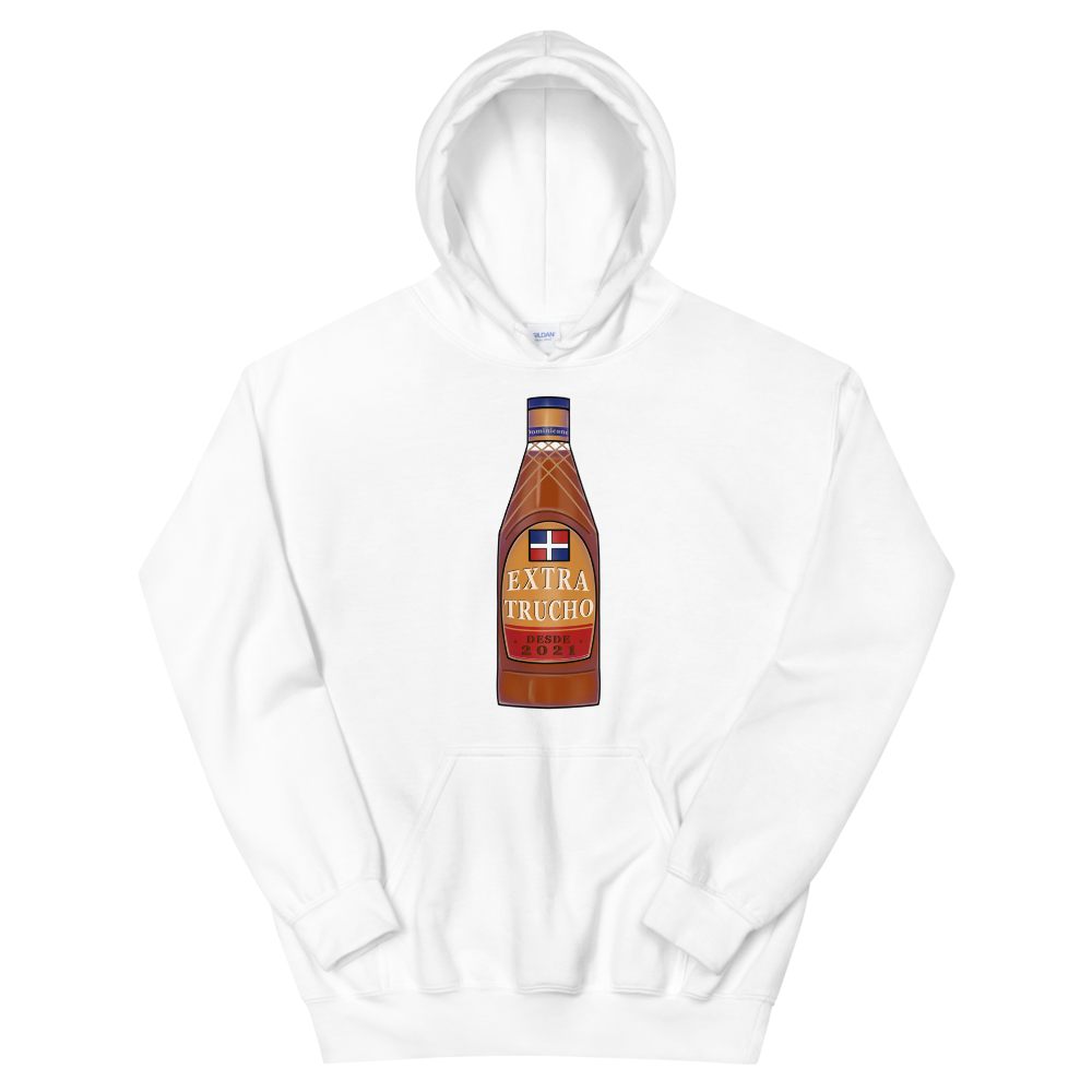 Extra Trucho Dominican Rum Unisex Hoodie  - 2020 - DominicanGirlfriend.com - Frases Dominicanas - República Dominicana Lifestyle Graphic T-Shirts Streetwear & Accessories - New York - Bronx - Washington Heights - Miami - Florida - Boca Chica - USA - Dominican Clothing
