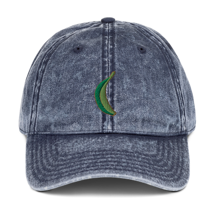 Platano Denim Dad Hat  - 2020 - DominicanGirlfriend.com - Frases Dominicanas - República Dominicana Lifestyle Graphic T-Shirts Streetwear & Accessories - New York - Bronx - Washington Heights - Miami - Florida - Boca Chica - USA - Dominican Clothing