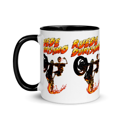 Ruede Durisimo Mug with Color Inside  - 2020 - DominicanGirlfriend.com - Frases Dominicanas - República Dominicana Lifestyle Graphic T-Shirts Streetwear & Accessories - New York - Bronx - Washington Heights - Miami - Florida - Boca Chica - USA - Dominican Clothing
