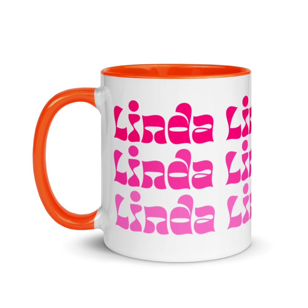 Linda Mug with Color Inside  - 2020 - DominicanGirlfriend.com - Frases Dominicanas - República Dominicana Lifestyle Graphic T-Shirts Streetwear & Accessories - New York - Bronx - Washington Heights - Miami - Florida - Boca Chica - USA - Dominican Clothing