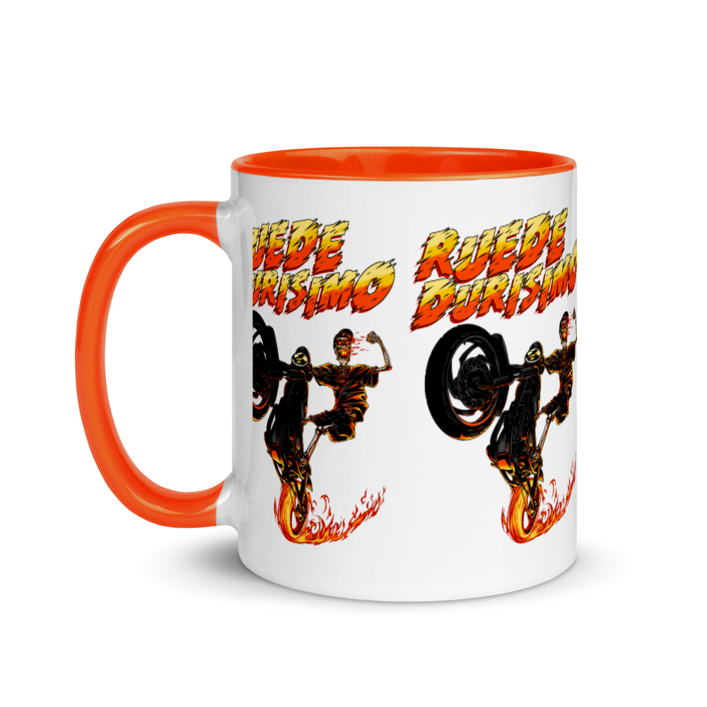 Ruede Durisimo Mug with Color Inside  - 2020 - DominicanGirlfriend.com - Frases Dominicanas - República Dominicana Lifestyle Graphic T-Shirts Streetwear & Accessories - New York - Bronx - Washington Heights - Miami - Florida - Boca Chica - USA - Dominican Clothing