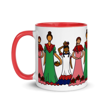 Dominican Faceless Dolls Mug with Color Inside  - 2020 - DominicanGirlfriend.com - Frases Dominicanas - República Dominicana Lifestyle Graphic T-Shirts Streetwear & Accessories - New York - Bronx - Washington Heights - Miami - Florida - Boca Chica - USA - Dominican Clothing