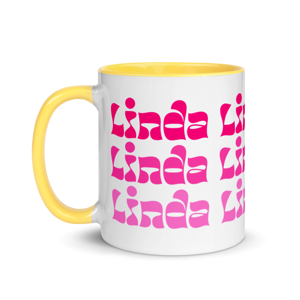 Linda Mug with Color Inside  - 2020 - DominicanGirlfriend.com - Frases Dominicanas - República Dominicana Lifestyle Graphic T-Shirts Streetwear & Accessories - New York - Bronx - Washington Heights - Miami - Florida - Boca Chica - USA - Dominican Clothing