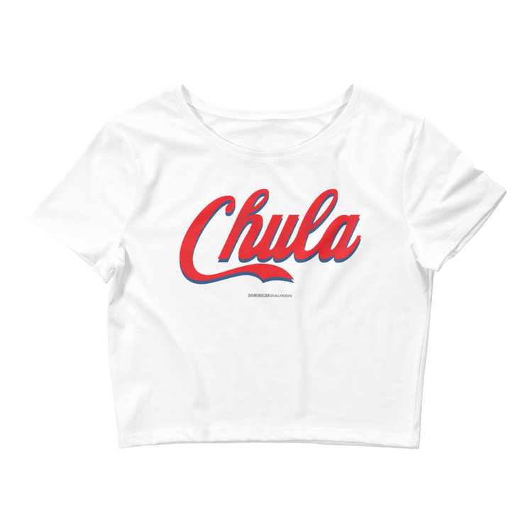 Chula Crop Top  - 2020 - DominicanGirlfriend.com - Frases Dominicanas - República Dominicana Lifestyle Graphic T-Shirts Streetwear & Accessories - New York - Bronx - Washington Heights - Miami - Florida - Boca Chica - USA - Dominican Clothing